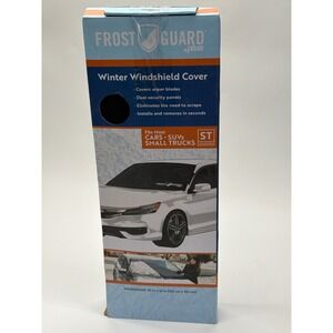 FrostGuard Plus Winter Windshield Cover Black Standard 59x41 Cars SUVs Trucks
